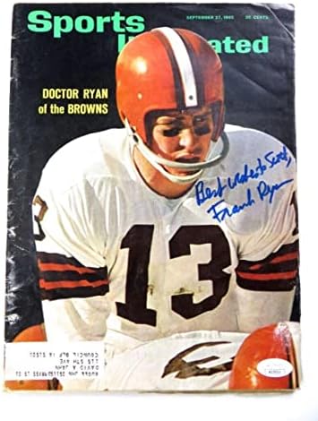 Frank Ryan ลงนามนิตยสาร Autograph Sports Illustrated 1965 Browns JSA AG39511 - นิตยสาร NFL ลายเซ็นต์