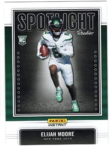 Elijah Moore RC 2021 Panini Instant Spotlight Rookie /841SR14 Jets Cond NFL Football