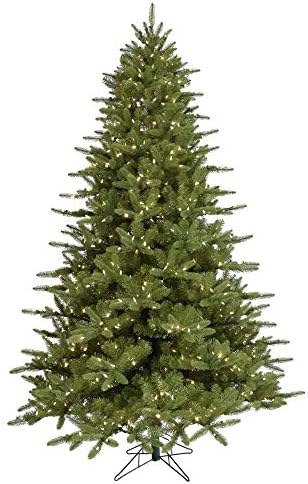 Vickerman 5.5 'Langhorne Spruce Ez Plug Tree Christmas Tree, Clear Dura -Lit® Mini Lights - ต้นคริสต์มาส Faux