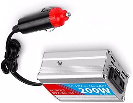 อะแดปเตอร์อินเวอร์เตอร์คาร์ 200W อินเวอร์เตอร์ไฟฟ้าโดยตรงกระแสไฟฟ้า 12V/24V เป็น 230V AC Car Charger Ports USB
