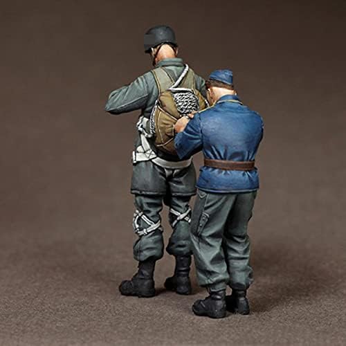 Goodmoel 1/35 WWII German Paratroopers Resin Figures / ชุด Miniature Soldier Miniature ที่ไม่มีการประกอบและไม่ได้ทาสี