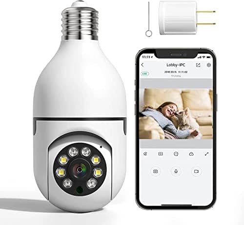 Junzilan Wireless Light Light Security Camera Trail พร้อมเสียง/วิดีโอสำหรับ Home Froodlight ในร่มกลางแจ้งและสัตว์เลี้ยงจอมอนิเตอร์