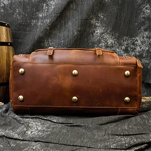 กระเป๋าถือ lkeswle สำหรับผู้ชายการเดินทางหนัง duffles เดินทางไหล่แล็ปท็อปถุงกระเป๋าวัวมือสายกระเป๋ากระเป๋าสัมภาร